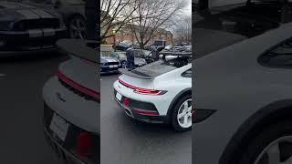 ALL WHITE PORSCHE DAKAR AT CARS AND COFFEE!! #porsche911 #dakar #shorts