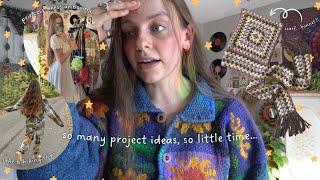 so many project ideas… unboxing yarn & dreamy princess dresses | a crochet with me vlog 🪲