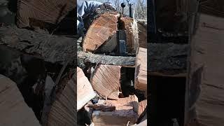 This log splitter makes firewood easy