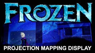 Frozen Christmas House Projection Mapping Live Display
