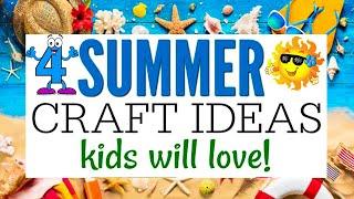 4 Summer Craft Ideas | Easy Summer Crafts for Kids | #summercraftsideas | Hania Craft Ideas