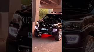 New Mahindra Scorpio s11 black colour modify car #mahindra