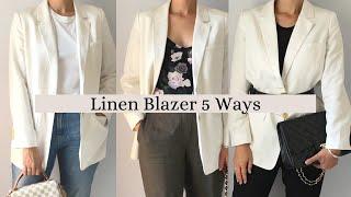 A Linen Blazer 5 Ways