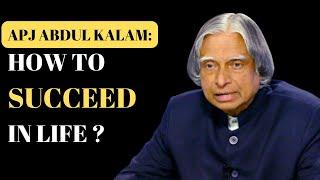 APJ Abdul Kalam SUCCESS MANTRA To Do GREAT THINGS In LIEF..