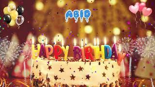 ABID Birthday Song – Happy Birthday Abid