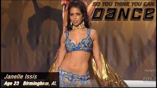 SO YOU THINK YOU CAN DANCE SEASON 9 HIGHLIGHTS | @JBellyBurn | Bellydancer JANELLE ISSIS