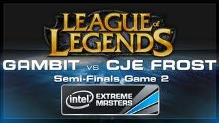 Gambit Gaming vs CJ Entus Frost Game 2 - LoL (Semi-Finals) - IEM World Championship 2013