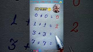 IQ TEST  ONLY FOR GINUS  #unstoapablestudy0111 #iqtest #mathpuzzle #iqtestonline #mathstricks