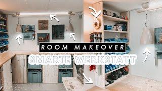 SMART HOME ROOM MAKEOVER - Werkstatt Umbau Teil 2 Ordnung + Beleuchtung in der Garage | EASY ALEX