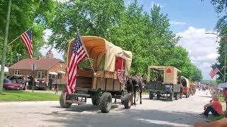 The 2022 Tarkio Rodeo Parade in Tarkio, Missouri