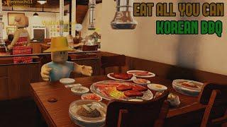 Roblox Korean BBQ | Eat All You Can! (ROBLOX MUKBANG)