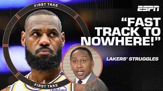 The Lakers are on a fast track to NOWHERE ️ - Stephen A. on LeBron & Lakers' struggles | First Take