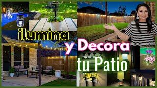 ILUMINA y DECORA tu PATIO o TERRAZA / Manualidades para decorar exteriores