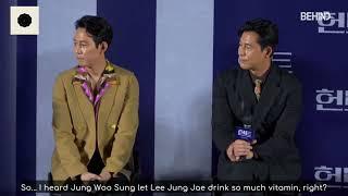 [ENG sub] “HUNT” Press Conference Sweetness of Jung Woo Sung revealed