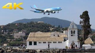 [4K] Corfu Airport landings | Awesome Plane Spotting | Approach to CFU | 14.08.2015