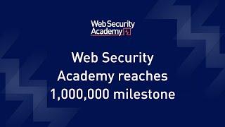 A one million milestone for the Web Security Academy