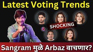 Bigg Boss Marathi 5 Latest Voting Trends Sangram यांच्या मुळे Arbaz वाचणार का?