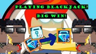 PLAYING BLACKJACK! | 250DL TO 1300DLS? | GROWTOPIA CASINO | #TEAMNAZ