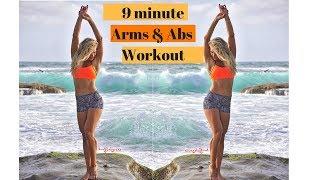 ARMS & ABS | 9 Minute Arm And Abs HIIT Workout With Coach Krystal