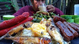 BEST PINOY ALMUSAL | ITLOG, HOTDOG, LONGGANISA, TINAPA, GINISANG SARDINAS NA MAY KANGKONG