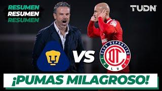 Resumen y goles | Pumas vs Toluca | Copa por México 2022 | TUDN