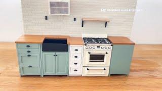 Miniature kitchen set installation ASMR Re-ment collection