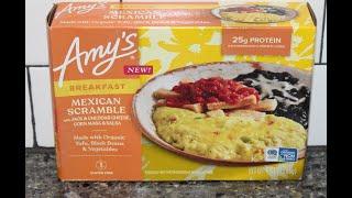 Amy’s Breakfast Mexican Scramble with Jack & Cheddar Cheese Corn Masa & Salsa Review