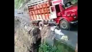 Truck Swallowed by Earth at Paglajhora