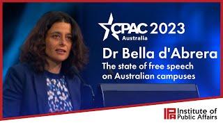 Bella d’Abrera at CPAC 2023 on free speech at Australia’s universities – 20 August 2023