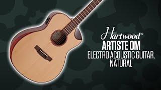 SOUNDCHECK Hartwood Artiste Orchestra Model Electro Acoustic Guitar, Natural | Gear4music Guitars