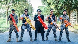 Nerf Guns War : Criminal Army Of SEAL TEAM Fight Leader Black Of Dangerous Team Criminals