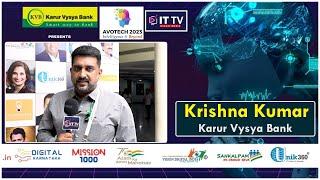 Banking Innovation Insights with Krishna Kumar, Karur Vysya Bank | ITTV Global Media