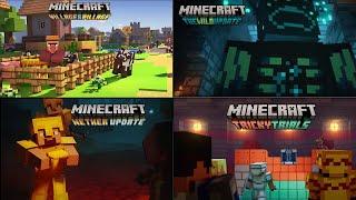 All Minecraft Animated Update Trailers From ( 1.14 - 1.21)