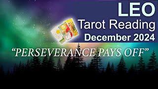 LEO TAROT READING "A POSITIVE OUTCOME THROUGH PERSEVERANCE LEO" December 2024 #December2024 #leo