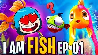 VIRAMOS PEIXINHOS FOFOS NO FUNDO DO MAR  I am Fish EP 01 ( Alec GO! )