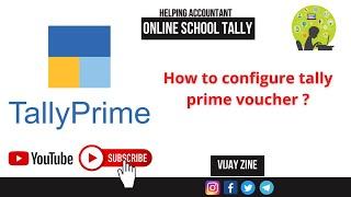 How to configure tally prime voucher