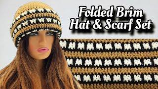 Crochet Hat & Scarf Set for Man or Woman - Crochet Tutorial