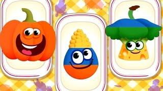 Funny Foods Children Learn Colors, Numbers, Shapes & Sizes - Fun Educational Kids Games