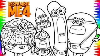 Despicable Me 4 Mega Minions Coloring Page