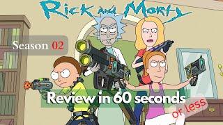 Rick and Morty S2 | TV Reviews in 60 Seconds #shorts  #movies #rickandmorty #rick #morty #tv