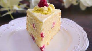 Moist So Soft and Tender Easy and Simple Raspberry Cake