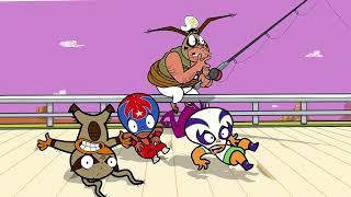 ¡Mucha Lucha! - The Three Mascaritas Goes "Worm" Fishing with Mr. Flea