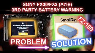 Sony Camera 3rd Party Battery Solution?!?!