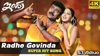 Radhe Govinda (4k UHD) Video Song   Indra   Chiranjeevi, Sonali Bendre   Mani Sharma