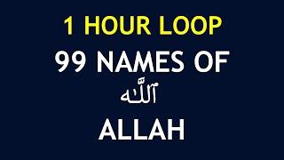 1 HOUR LOOP - 99 Names of Allah - Easy to Memorize