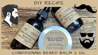 DIY Recipe - Conditioning Beard Balm & Beard Oil #giftideas #gift #howto