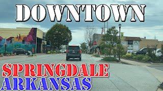 Springdale - Arkansas - 4K Downtown Drive