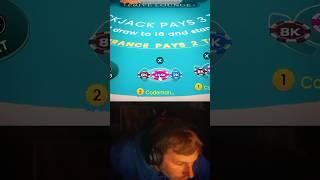 DEALER HIT PRINT BUTTON #highlights #blackjack #streamer #cards