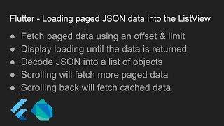 Flutter - Loading paged JSON data into the ListView