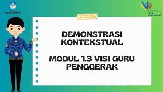 Demontrasi Kontekstual Modul 1.3 Visi Guru Penggerak - PGP A8 - Sarwono Eri Darmayanto